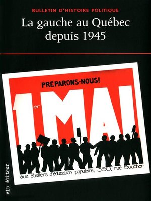 cover image of La gauche au Québec depuis 1945